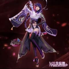 雷電将軍 コスプレ 原神 衣装 靴 ウィッグ 三分妄想 フルセット - メルカリ