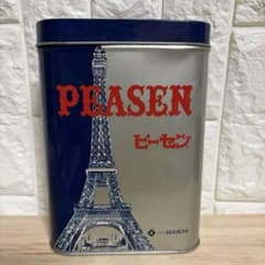【昭和53年当時物】銀座江戸一 東京ピーセン 空き缶 昭和レトロ エッフェル塔のサムネイル