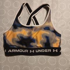 Under Armour スポーツブラ オレンジ青黒のサムネイル