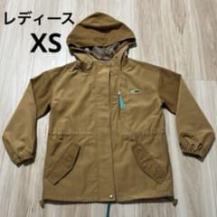 XS キャメル　シャカシャカジャケット フード付き