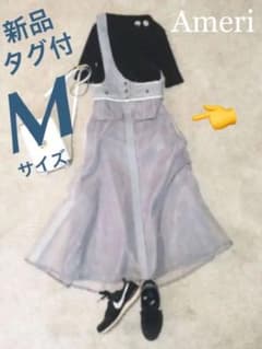 貴重Mサイズ☆新品タグ付☆AMERI ワンショルダーシアースカートのサムネイル