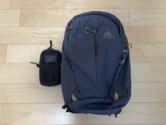 GREGORY グレゴリー ルーヌ20 ネイビー & パデットケース Mサイズ 