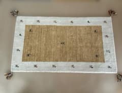 ギャッベ 玄関マット フリンジ付きギャッベマット インド製 風水 