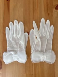 結婚式　新婦　ウエディンググローブ　ショートのサムネイル