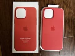 iphone13ProMax シリコンケース ピンクポメロのサムネイル