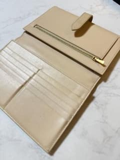 CELINE 長財布 ラージス ストラップ レザー 二つ折り長財布 ベージュのサムネイル