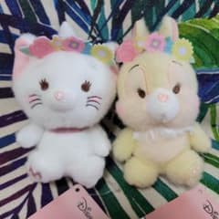 ディズニーキャラクター　ミルキーボア　花かんむりマスコット