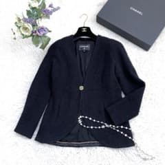 極美品☆CHANEL☆プードル☆ウール☆ビジュー☆ツイード☆ジャケット 