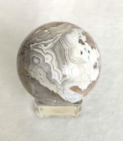 7−30【新品】シックな色合いのメキシコアゲートのスフィア - メルカリ