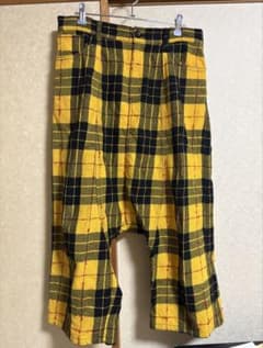 COMMEdesGARCONS コムコム　サルエルパンツ　黄色タータンチェック tricot comme des garcons サルエル - メルカリ