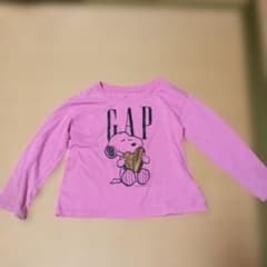 baby GAP スヌーピー 長袖カットソー ピンク 5歳のサムネイル