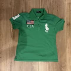 【大人気】ラルフローレン 半袖ポロシャツ ビッグポニー USA 緑 M Swagのサムネイル