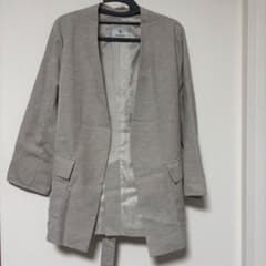 【匿名配送】ナノユニバース／アウトポケットベルテッドジャケット ベージュ 36