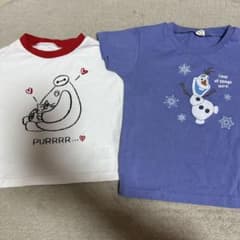 キッズTシャツセット 猫とオラフデザインのサムネイル