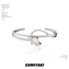 SUMIYAKI シルバーオープンバングル - メルカリ