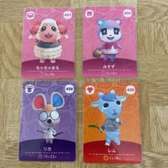 どうぶつの森 amiiboカード 第5弾 みすず ちゃちゃまる レム リカのサムネイル