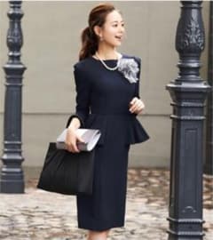 ♬ペプラム付き ワンピース 入学式♬結婚式♫2次会♫卒業式♫のサムネイル