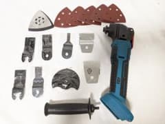 【新品未使用】マルチツール  アクセサリー付 マキタバッテリー 互換 18vのサムネイル