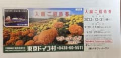 東京ドイツ村　招待券　2023.12.31迄のサムネイル