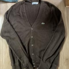70s 80s糸巻きラコステ IZOD LACOSTE  ニット カーディガンのサムネイル