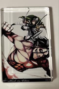 Attack Titan　Acrylic Block Magazine Shop ② Mikasa Eren