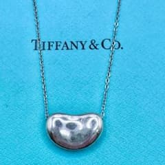 ジャスミンTiffany ティファニー ビーンズ 豆 ネックレス 美品・ラージサイズ】ティファニー ビーンズ ネックレス シルバー 豆