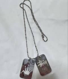 stussy XXV ドッグタグ ネックレス 25周年記念 - メルカリ