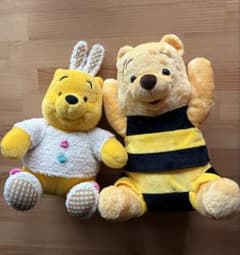 [곰의 푸우] 봉제 인형 2 개 세트 부활절 이치 반 쿠지