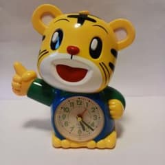 レア☆しまじろう 目覚まし時計 置時計 レトロ キャラクター 喋る 進研