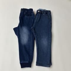 BREEZE Kids Denim Pants [100cm] Set of 2