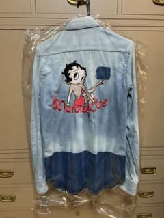 期間限定値下VINTAGE DENIM SHIRT マーブルズ×ベティ・ブープのサムネイル