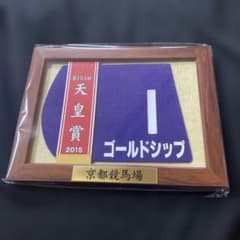 競馬】ゴールドシップ（2015年天皇賞・春）額入りミニゼッケン・優勝