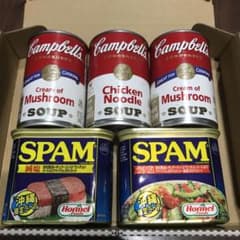 スパム　キャンベルスープ　セット　沖縄　缶詰のサムネイル