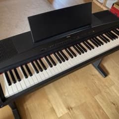 YAMAHA YPP-55 ヤマハ　電子ピアノ ブラック YAMAHA YPP-55 ヤマハ 電子ピアノ ブラック - メルカリ