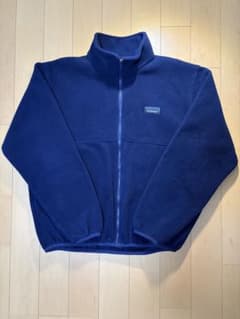 希少USA製L.L.Bean 80〜90s フルジップフリースジャケットネイビーのサムネイル