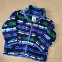マザウェイズ80cm 新幹線　フリースアウター　ベビー服のサムネイル