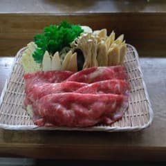 食品サンプル料亭使用すき焼き用 牛肉と野菜の盛り合わせセットのサムネイル