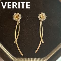な*ん様 美品⭐︎ベリテ⭐︎ホワイトトパーズ　K18WGシャンデリアピアス VERITE】ベリテ K10YG シトリン ホワイトトパーズ ピアス 【半額