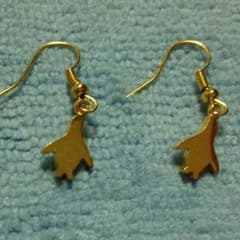 可愛い♡ペンギンピアス♡ゴールドのサムネイル