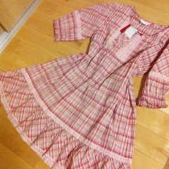未使用ピンクハウス チェック ワンピースのサムネイル