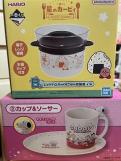 新品未開封一番くじ 星のカービィ 炊飯器 スヌーピー カップ＆ソーサー