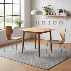 美品 unico solk ダイニング テーブル W800 - メルカリ