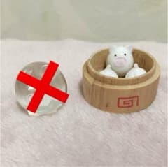 ぶたちゃん様専用  ガラス細工 ブタまんせいろのサムネイル