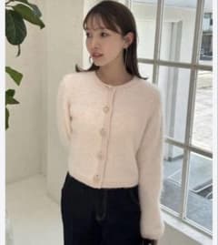 SNIDEL Sustainableファーライクニットジャケットのサムネイル