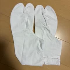 白い足袋 金属スナップ付き　27cmのサムネイル