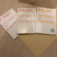 英検5級 4級 中1英語をひとつひとつわかりやすく 3冊セットのサムネイル