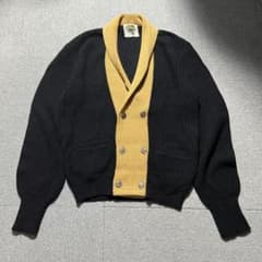 50s STARLINE ウールカーディガン ブラック vintage 50s STARLINE ウールカーディガン ブラック vintage 50s STARLINE