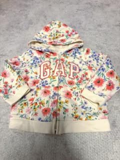 GAP 花柄 ジップアップパーカー 90cm