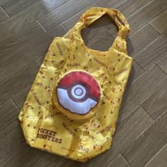 ポケモン ピカチュウ エコバッグ モンスターボール型ポーチ付きのサムネイル
