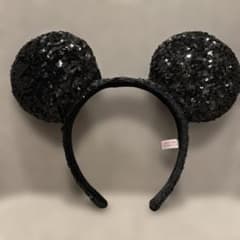 ディズニー カチューシャ スパンコール ブラックのサムネイル
